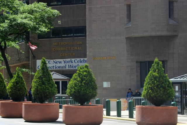 The federal jail located at 150 Park Row in lower Manhattan